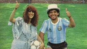 Valeria Lynch y Maradona