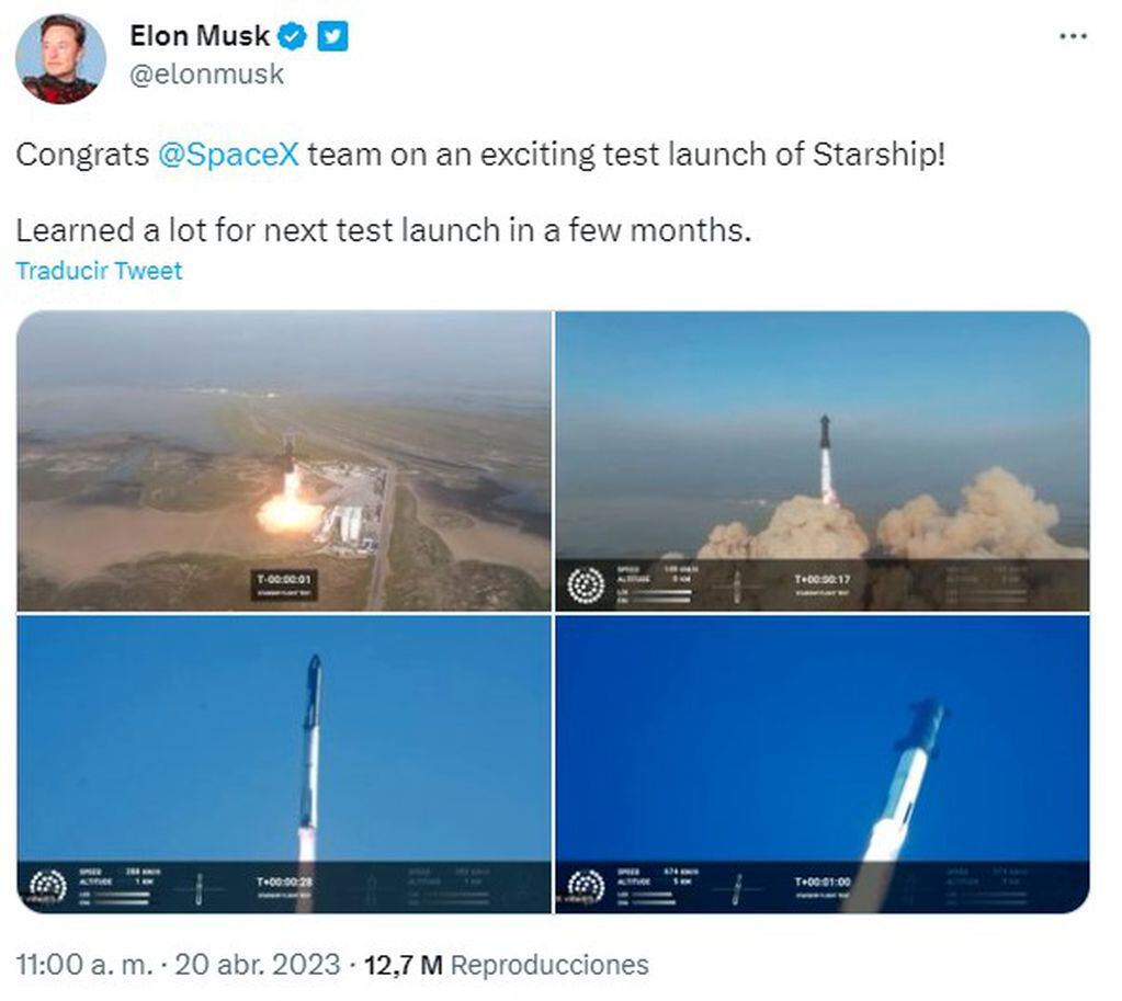 Elon Musk vía Twitter. Foto: captura de pantalla.