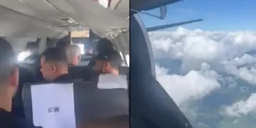 Terror en el aire: se abrió la puerta de un avión en el que viajaba una conocida banda brasileña
