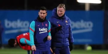 Koeman despidió a Lionel Messi