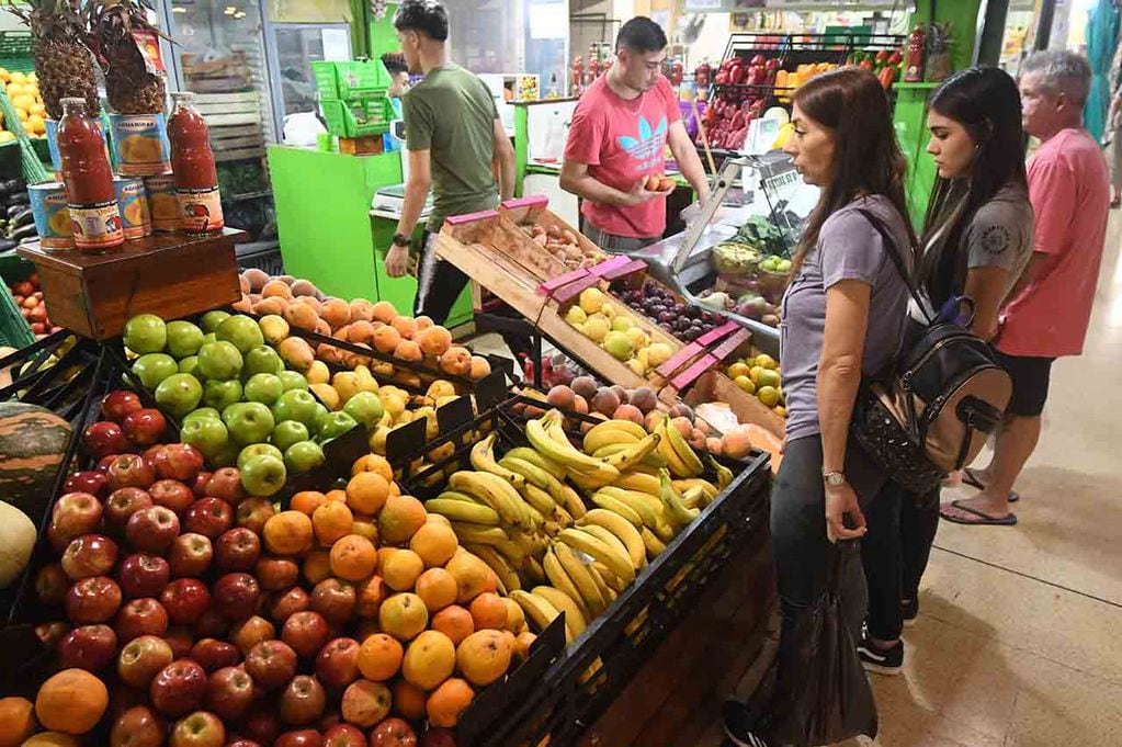 Comercios minoritas remarcaron en más del 600% el precio de frutas y verduras. 
Foto:José Gutierrez / Los Andes 