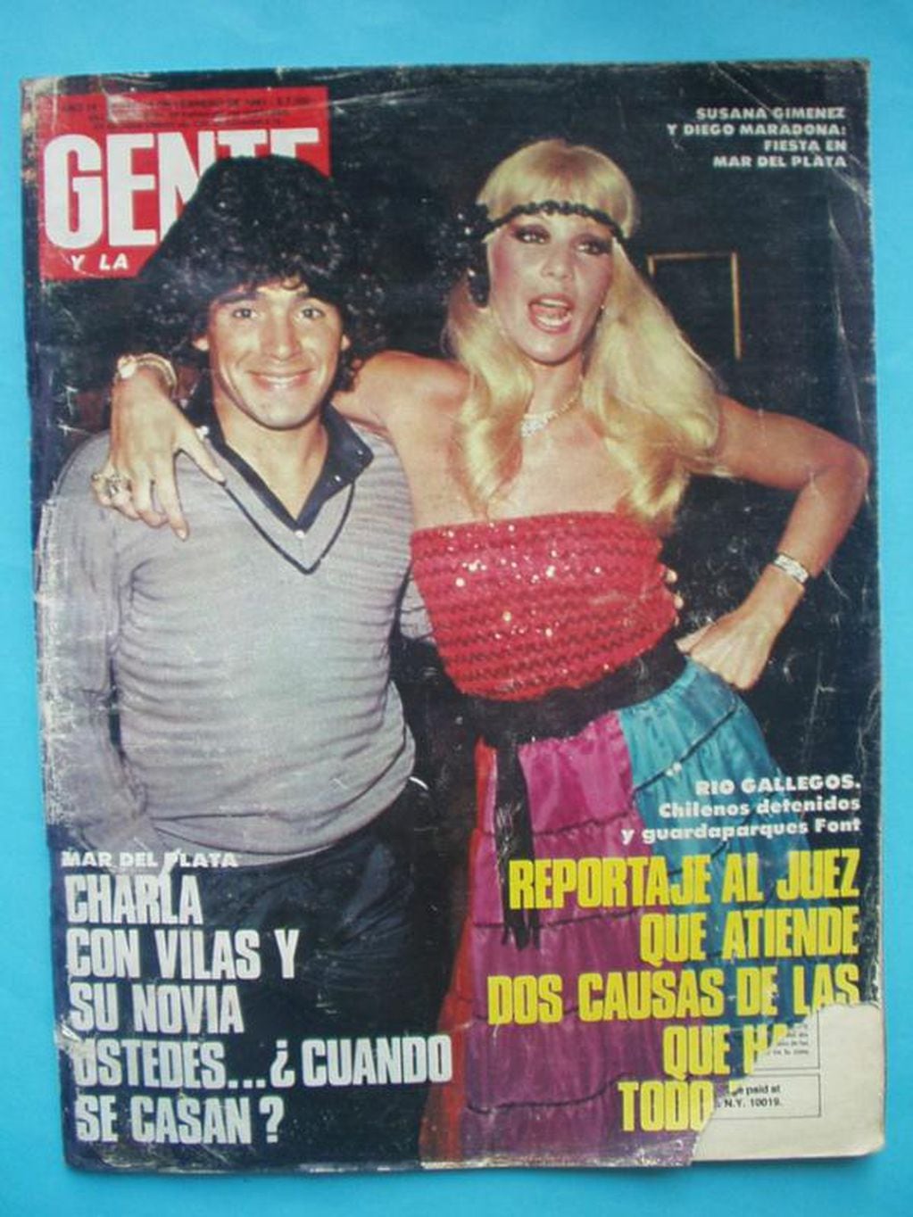 Susana Giménez y Maradona tapa por una fiesta en la que estuvieron juntos. 