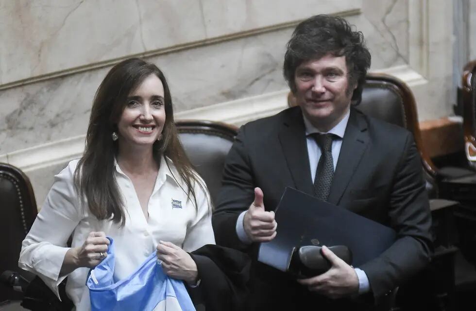 Javier Milei y Victoria Villarruel asumirán el 10 de diciembre como presidente y vicepresidente de la Nación. - Foto Federico Lopez Claro