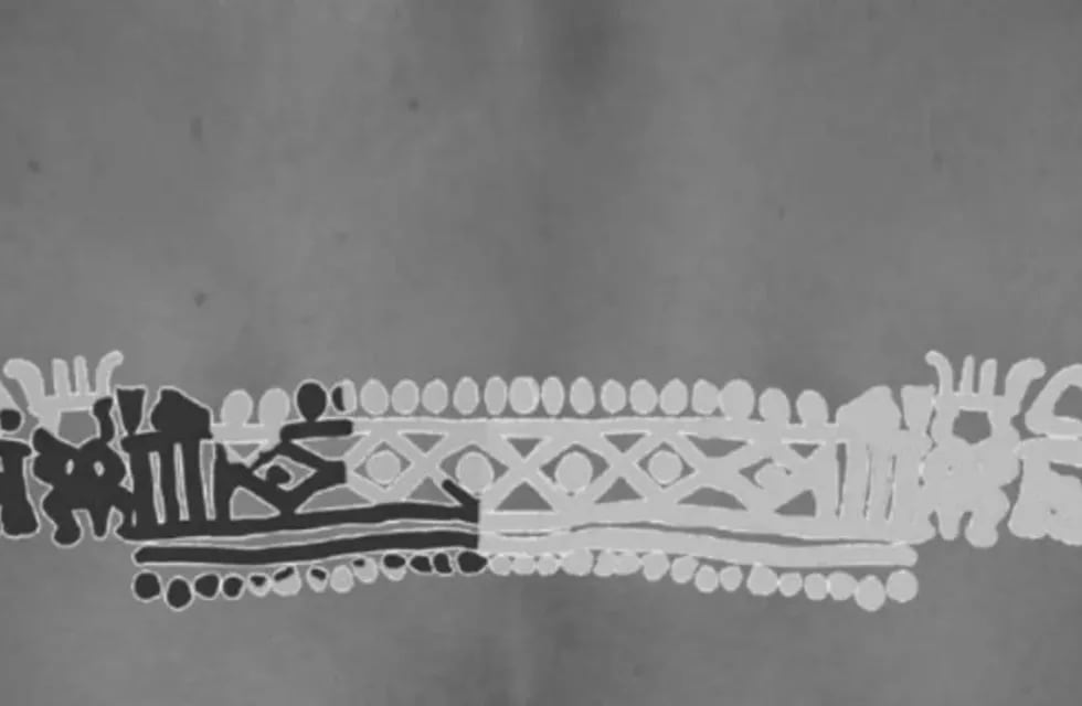 Reconstrucción de tatuajes encontrados en momia (A. Austin).