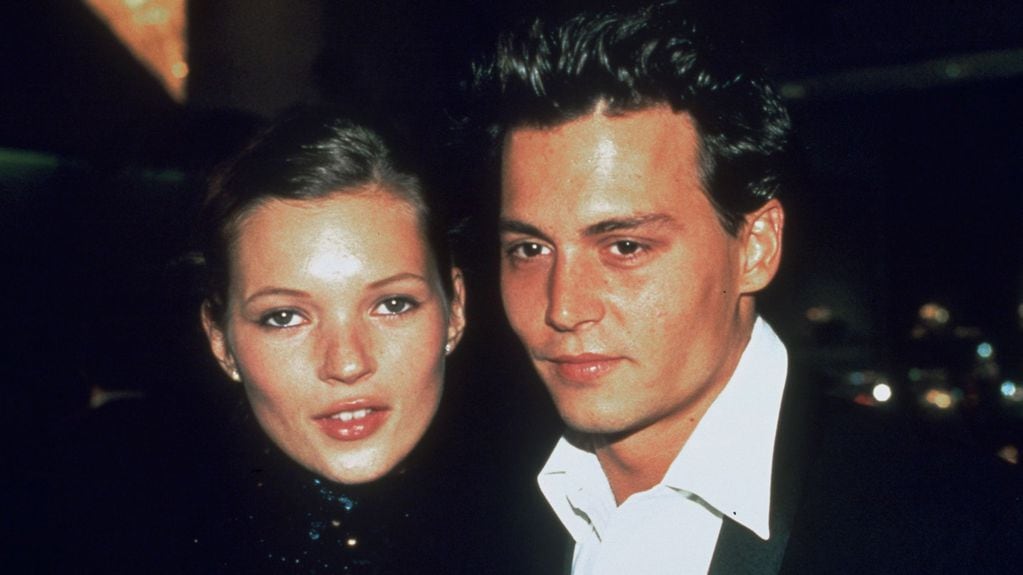 Johnny Depp y Kate Moss, de jovenes. (Capital/Daily Mail/Shutterstock)