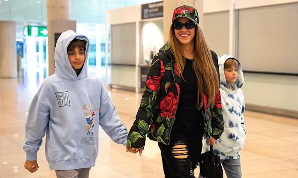 Shakira viajó con sus hijos a Nueva York