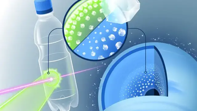 Científicos descubrieron cómo fabricar diamantes con botellas de plástico al intentar simular la atmósfera de Neptuno