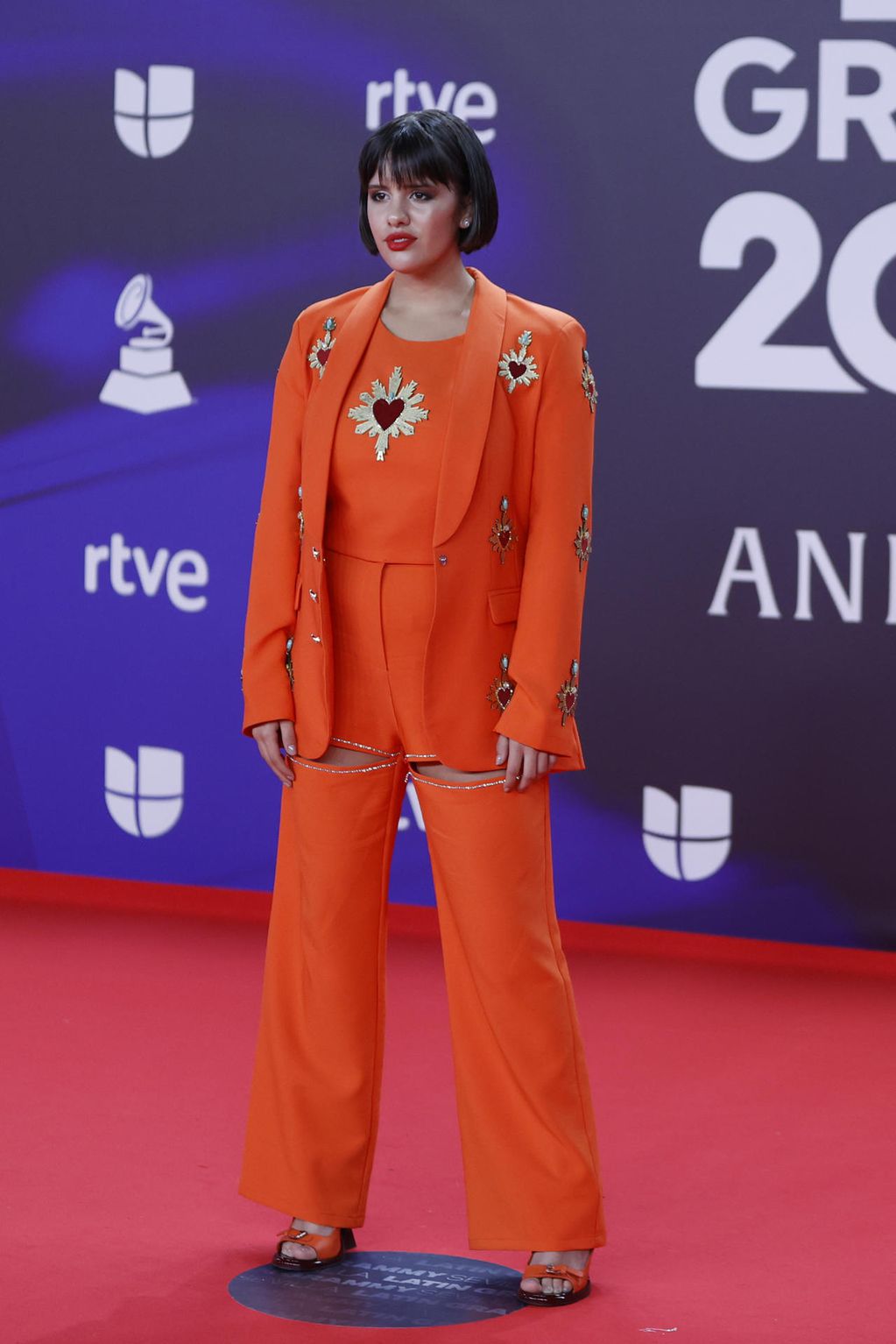 SEVILLA. 16/11/2023.- La cantante argentina Camilú en la alfombra roja de la gala anual de los Latin Grammy, este jueves en Sevilla. EFE/Jorge Zapata
