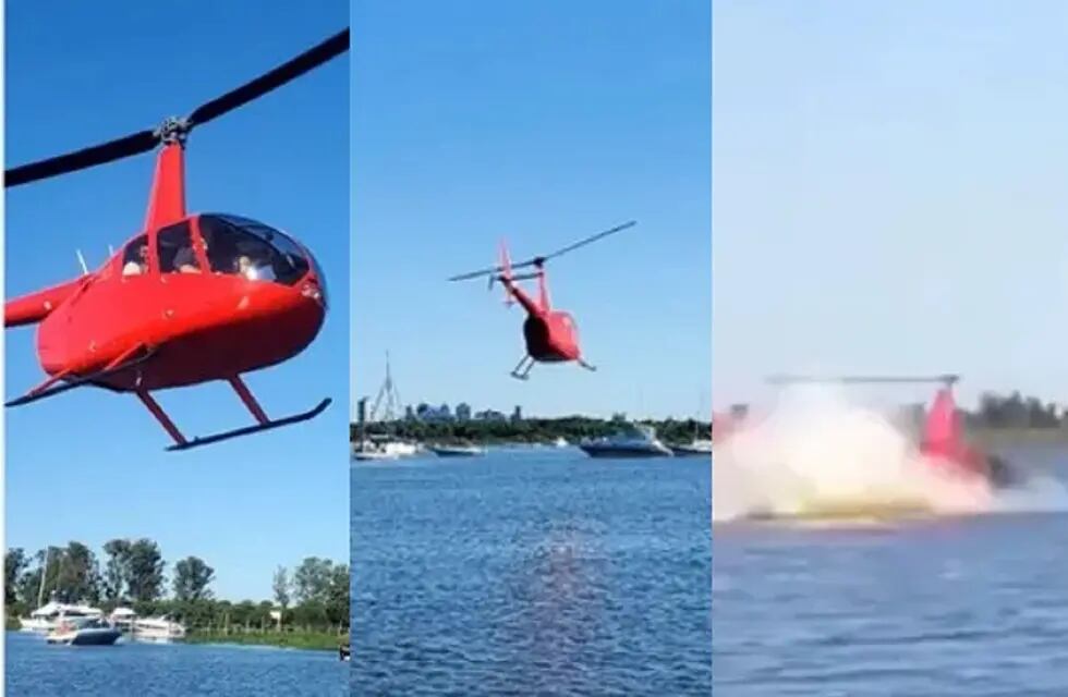 Quién era el empresario que murió estrellado a bordo de un helicóptero en el río Paraná (Captura de video)