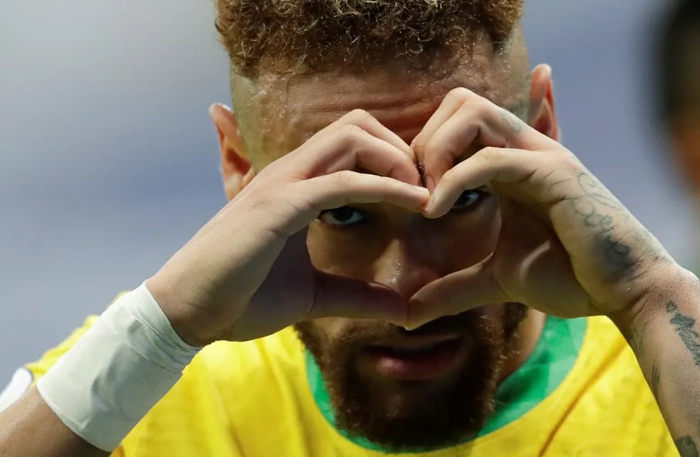 Neymar, la gran estrella de Brasil. / AP