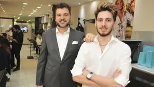El peluquero de Alberto Fernández, Marcelo Cuggini (izquierda).