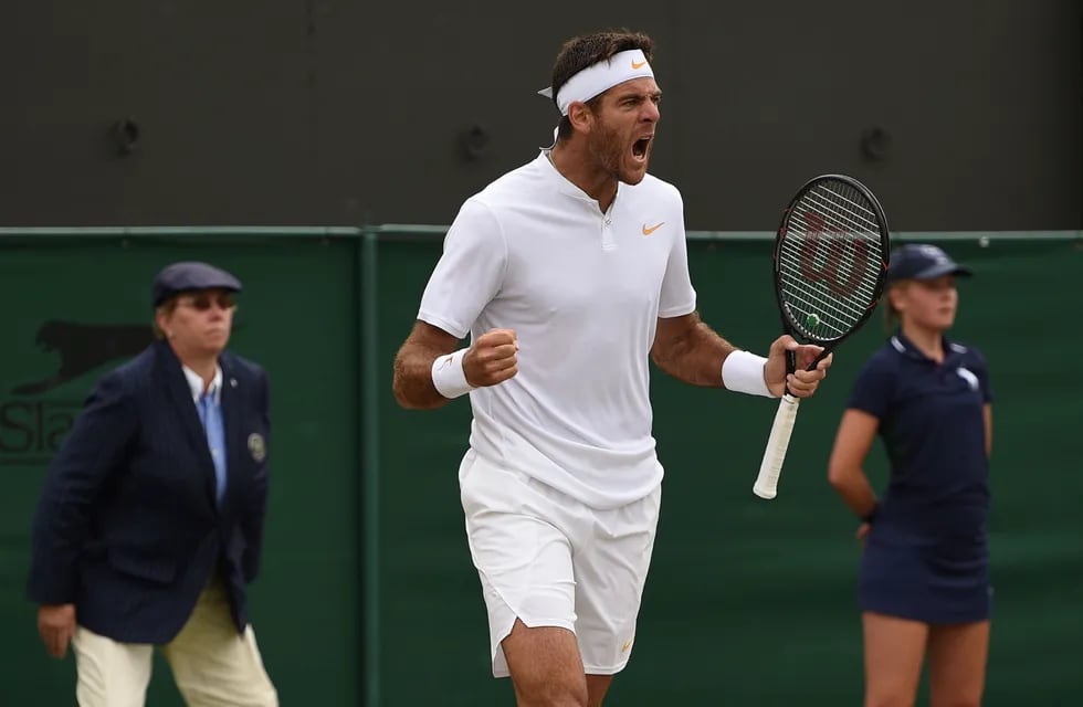 Wimbledon: Del Potro se metió en cuartos de final y chocará con Nadal 