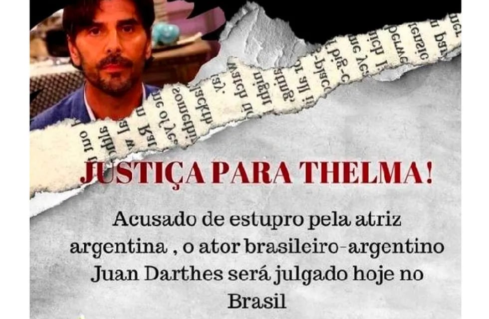 Artistas brasileñas lanzaron una campaña en apoyo a Thelma Fardín, en el día que comenzó el juicio a Juan Darthés.
