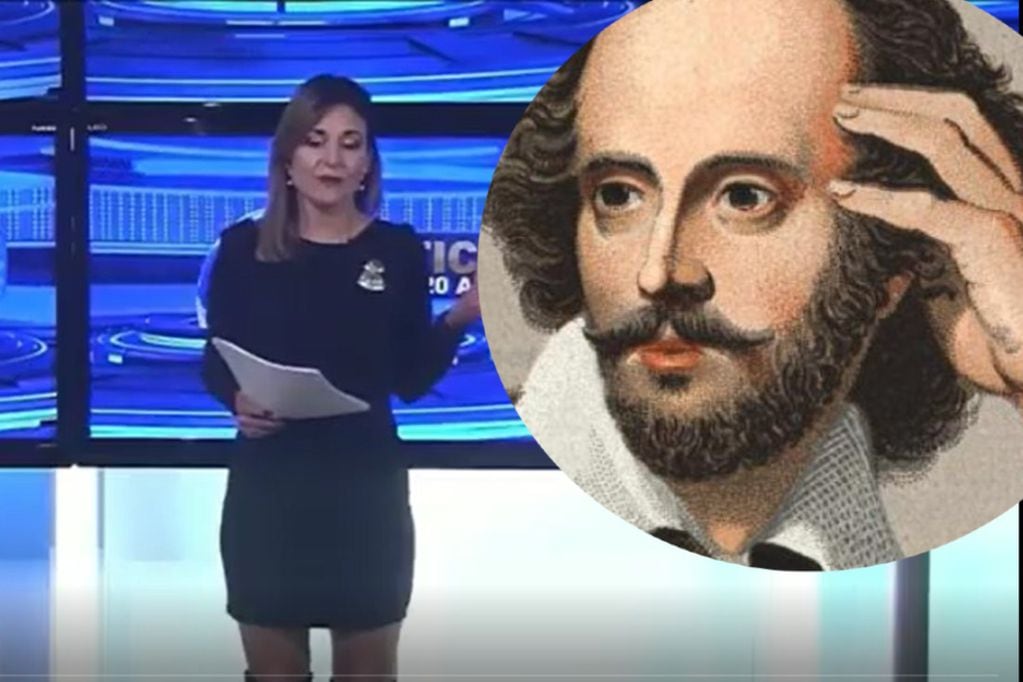 Según Noelia Novillo, William Shakespeare estaba vivo (Captura Canal 26).