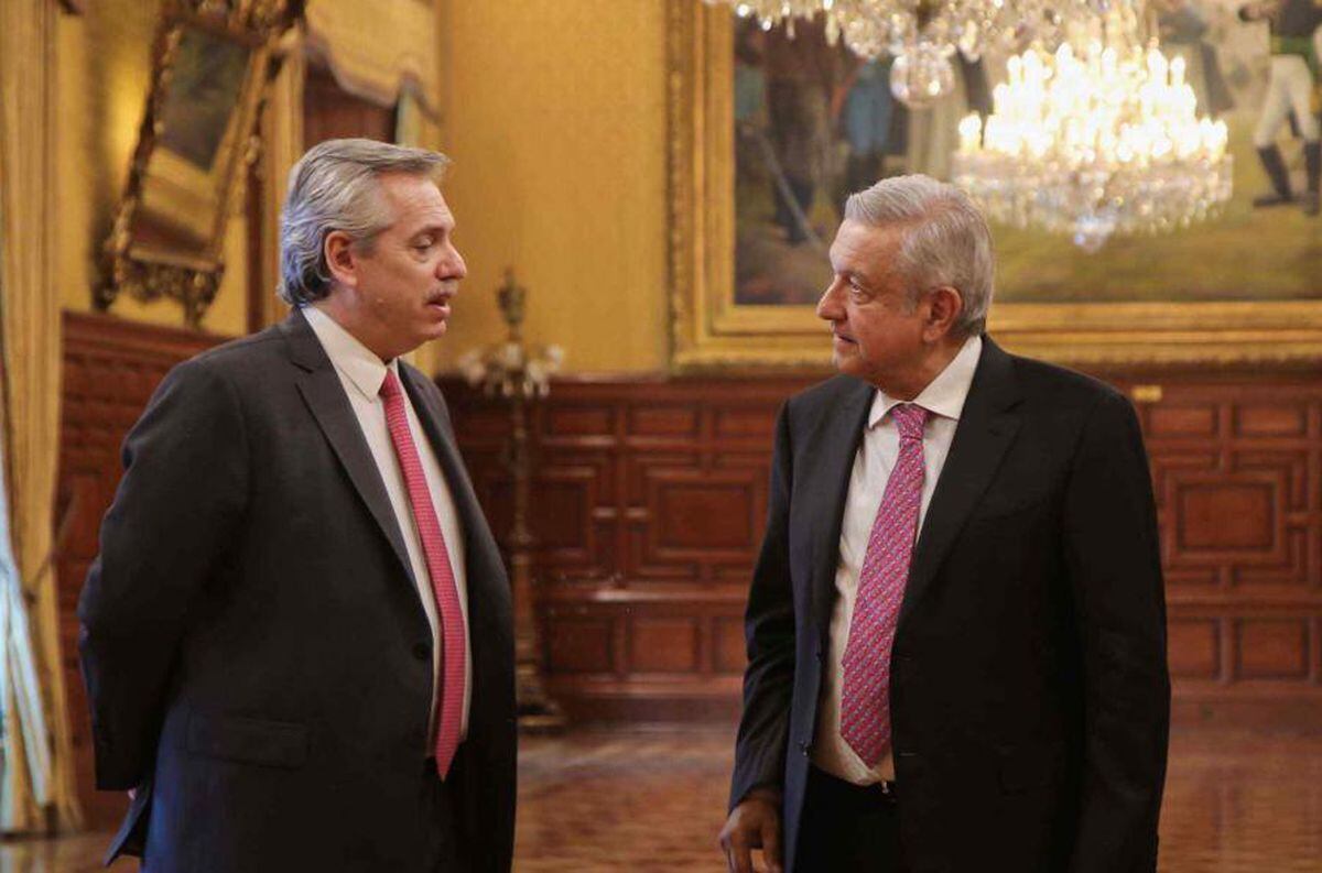 Coincidencias. Fernández dijo que encontró en López Obrador muchas "coincidencias" con su manera de entender la realidad latinoamericana. (Prensa Frente de Todos)