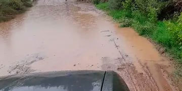 Calle Remanso inundada