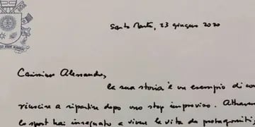 La carta del Papa a Alex Zanardi