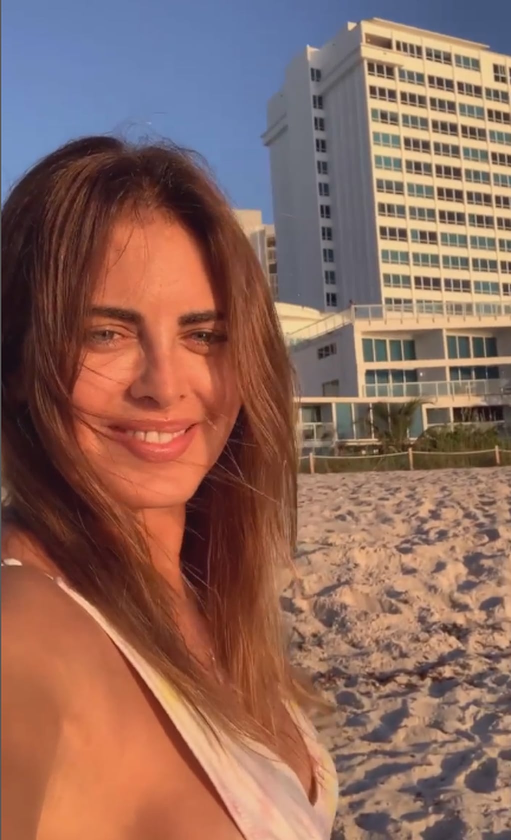 Silvina Luna desde Miami. Captura video.