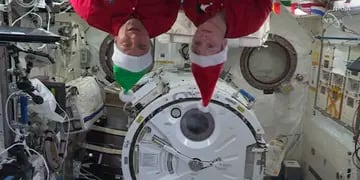 Los astronautas celebran la Navidad en la Estacion Espacial Internacional