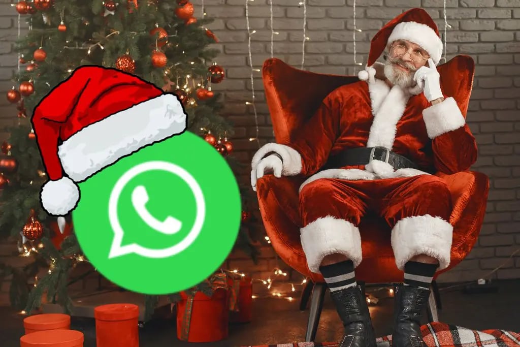 Modo navideño de WahtsApp