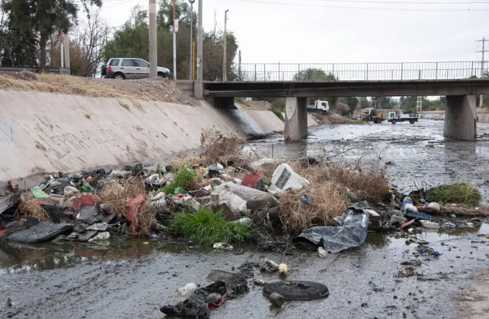 En un operativo de limpieza que realizó la Dirección de Hidráulica de Mendoza, retiraron 8 toneladas de basura del lugar, es decir 800.000 kilos de desechos del dique Papagayos