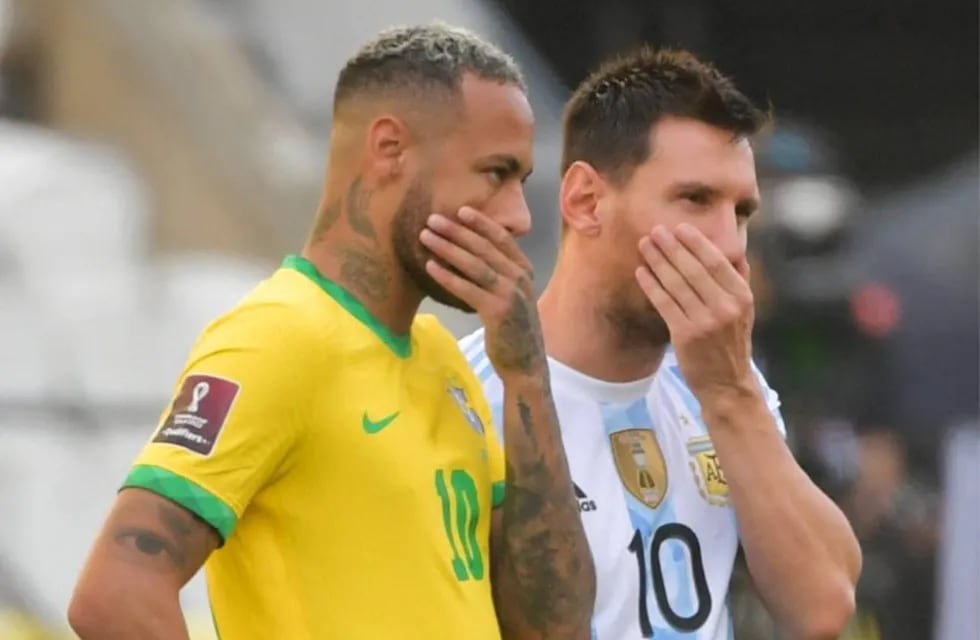 Neymar chicaneó a su amigo Messi tras la consagración de la Selección Argentina. / Gentileza.