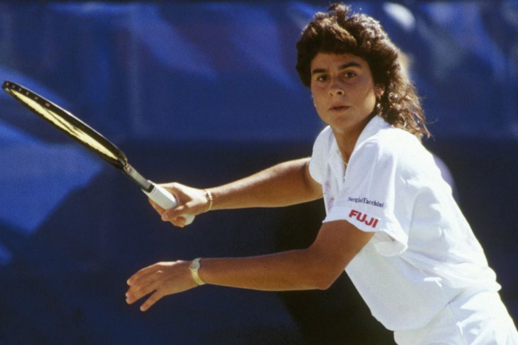 Podoroska se convirtió en la primera tenista argentina en alcanzar unos octavos de final olímpicos desde que lo hiciesen en Atlanta 1996 Gabriela Sabatini e Inés Gorrochategui. En la foto, Sabatini. / Archivo