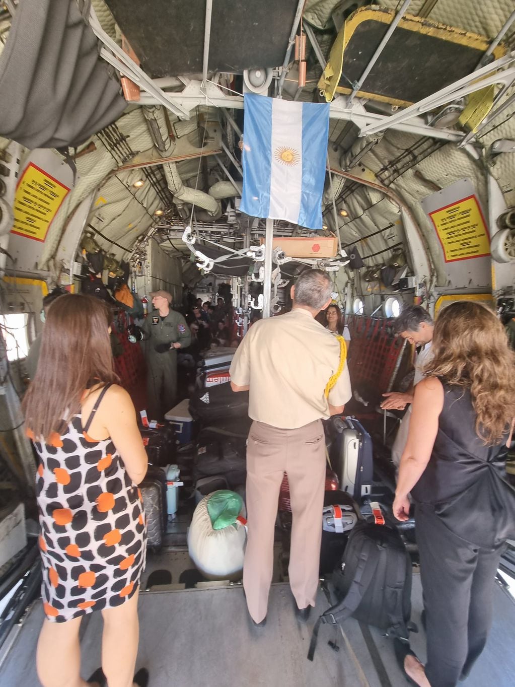 Los 244 argentinos arribaron a Roma desde Tel-Aviv en el Hércules y el Boeing 737. Foto: Cancillería Argentina.