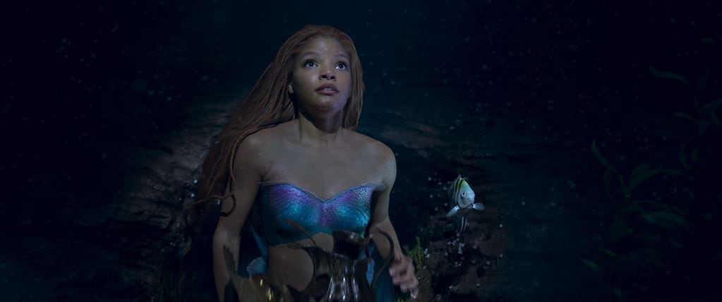 Halle Bailey como Ariel en la película de acción real La Sirenita. Photo cortesía Disney. © 2022 Disney Enterprises, Inc. Todos los Derechos Reservados
