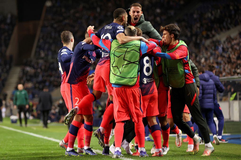 El equipo de Diego Simeone le ganó al Porto 3-1 con goles de Griezmann, Angelito Correa y Rodrigo De Paul / AP.