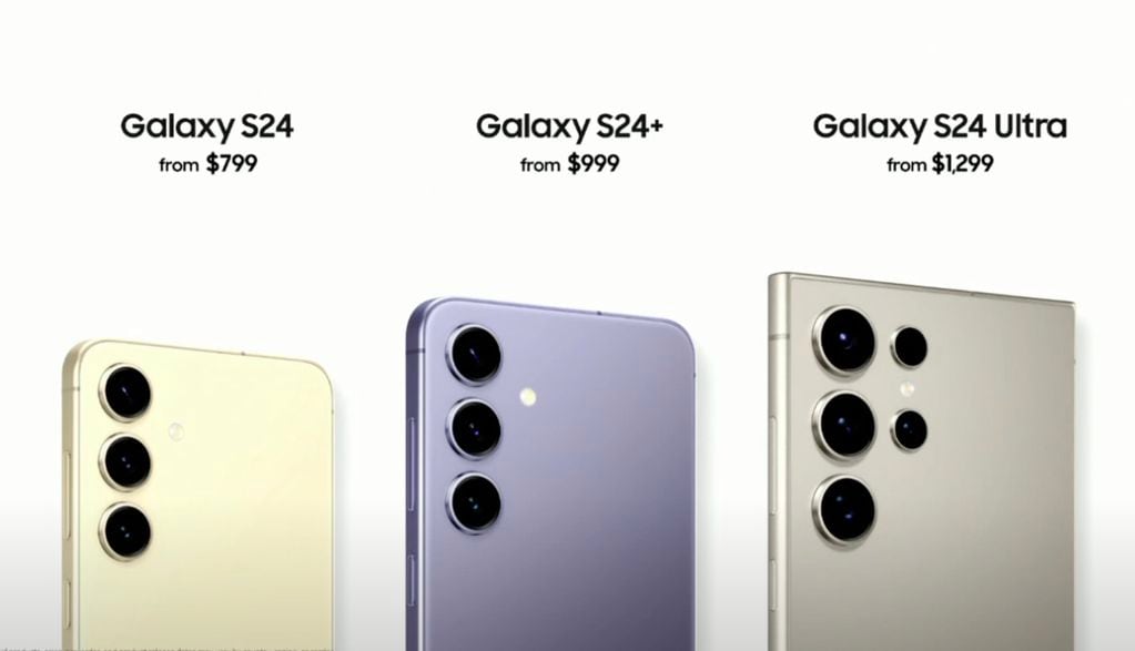 Samsung lanzó los nuevos Galaxy S24 con inteligencia artificial y estos son los precios en Estados Unidos.