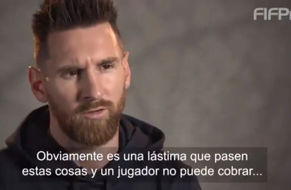Messi cargó contra los clubes que no les pagan el sueldo a los futbolistas 