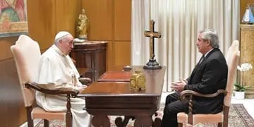 El Papa Francisco y el presidente Alberto Fernández