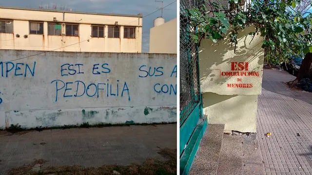 Escuelas de La Plata fueron vandalizadas con leyendas en contra de la Educación Sexual Integral: “ESI es pedofilia”