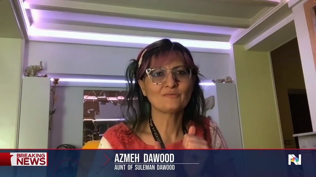 Azmeh Dawood, la tía de Suleman. Foto: NBC News