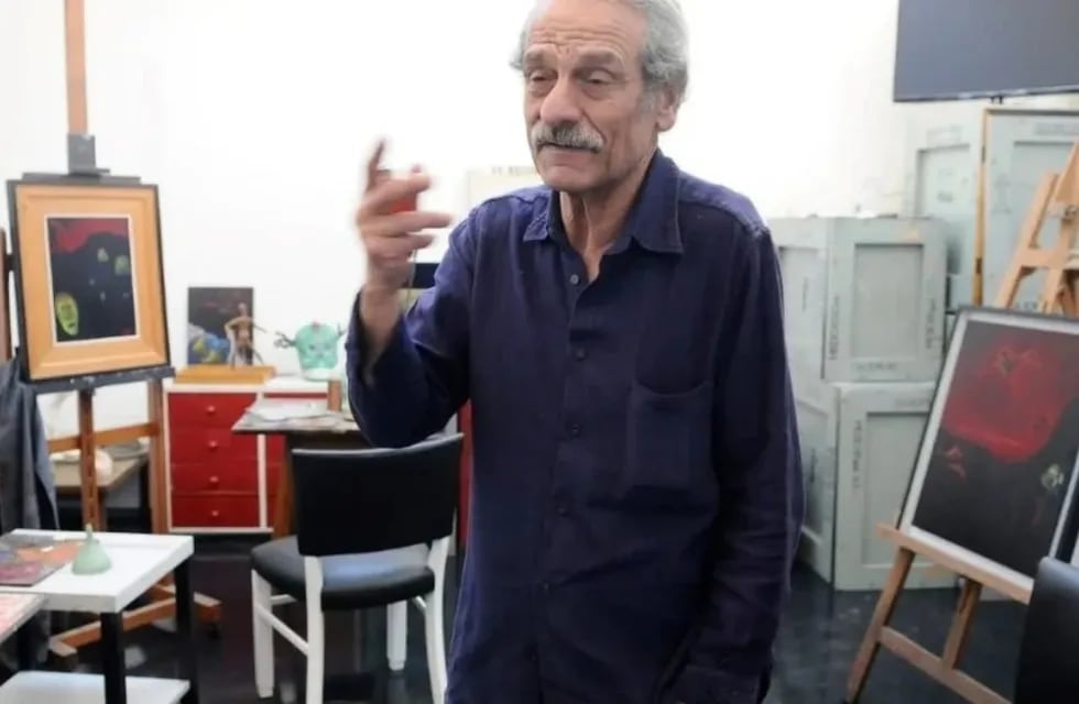 Mario Sábato, en la casa-museo que habitó su padre en Santos Lugares. Foto: El Diario