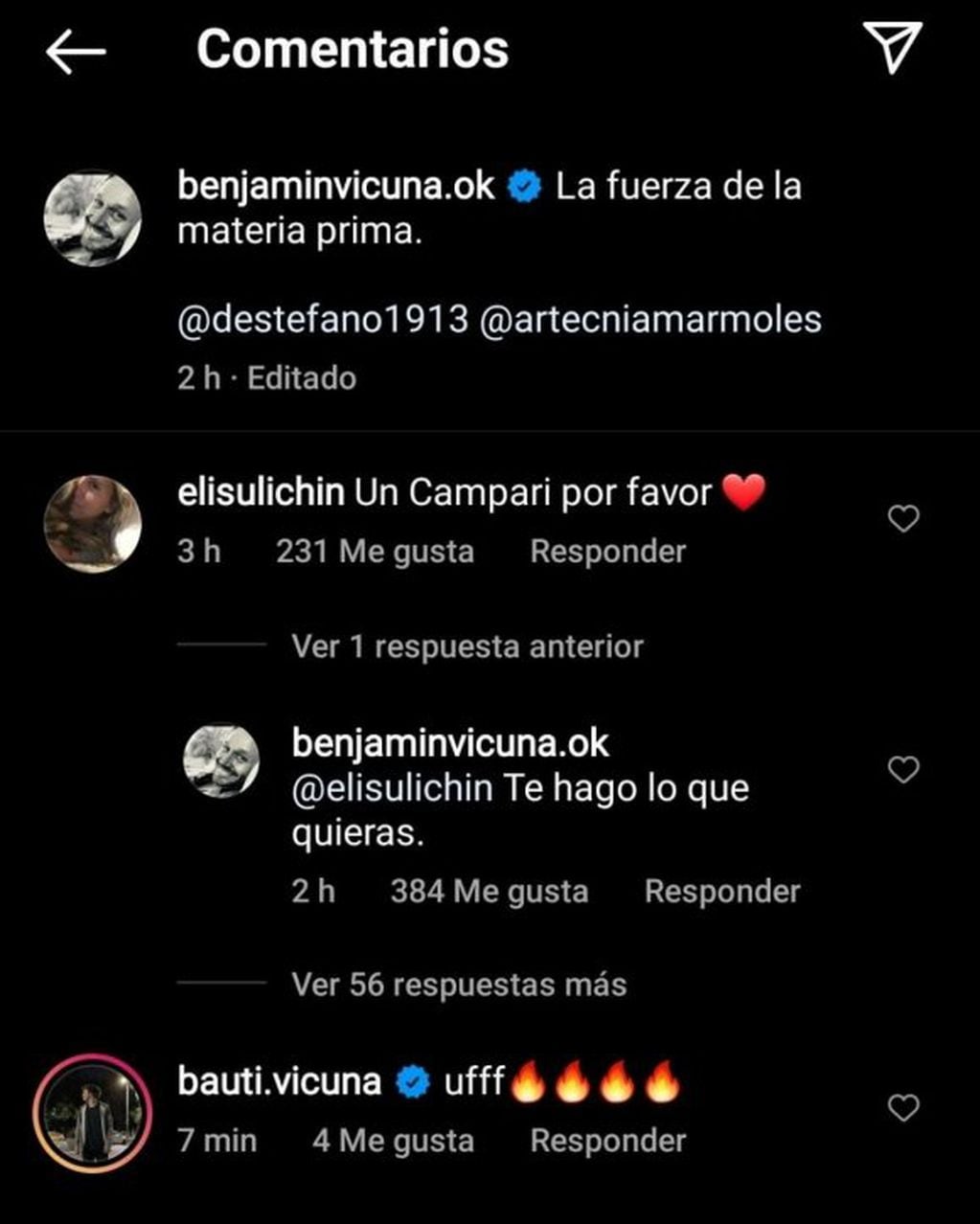 Benjamín Vicuña piropeó a su nueva novia en Instagram