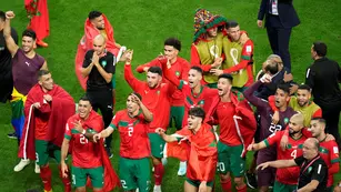 El festejo de Marruecos tras avanzar a los cuartos de final