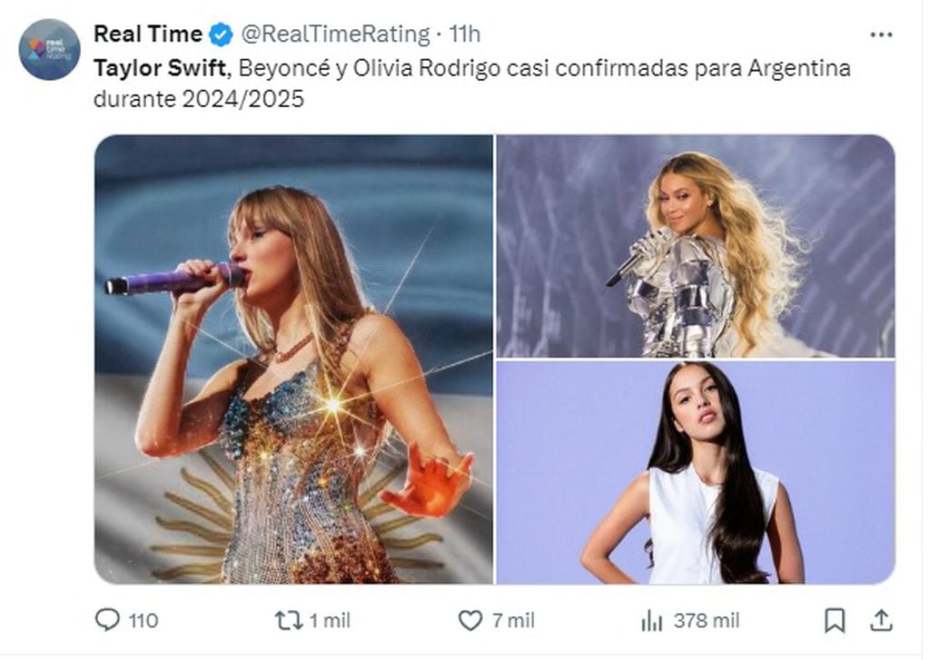 Taylor Swift volvería a la Argentina