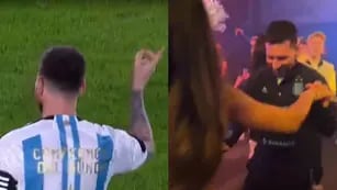 Ahora sí: Messi bailando con el buzo de la Selección en el festejo íntimo de la Scaloneta