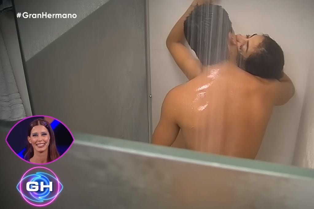 Daniela y Thiago tuvieron sexo en la ducha de "Gran Hermano" (Captura de pantalla)