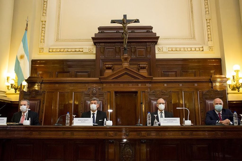 Los cuatro jueces actuales de la Corte Suprema de Justicia de la Nación (Foto: Archivo)