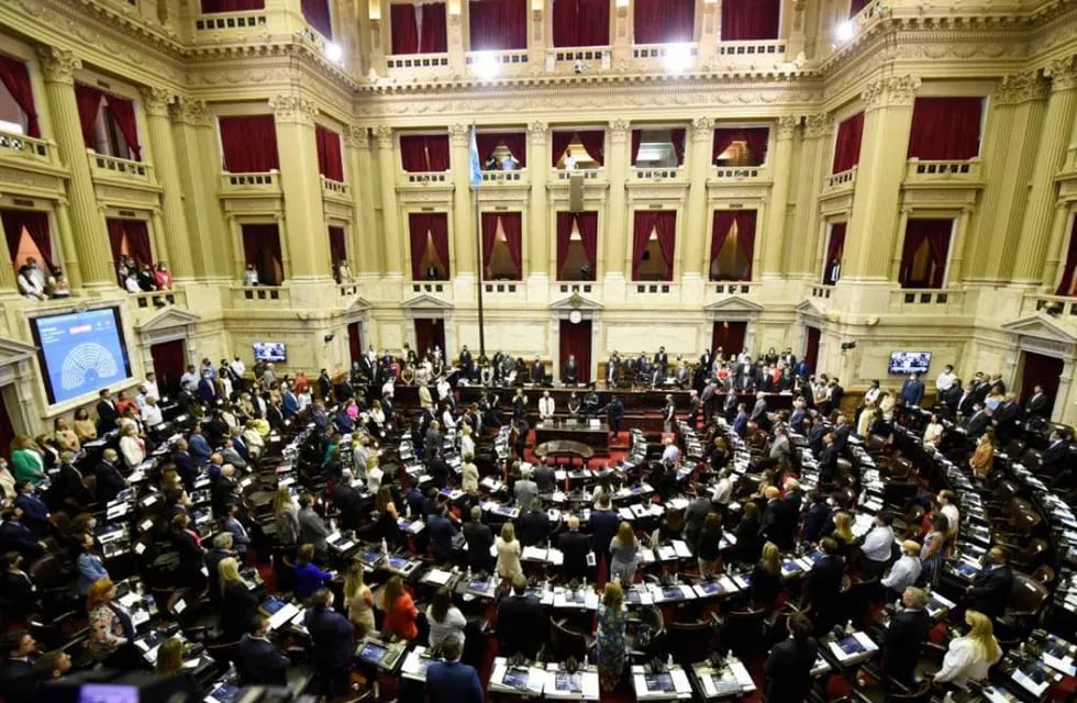 El recinto de Diputados durante la sesión por el Presupuesto (Foto: HCDN)