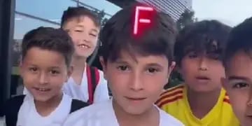 Video: Mateo Messi se sumó a un reto viral y eligió a un campeón del mundo como respuesta