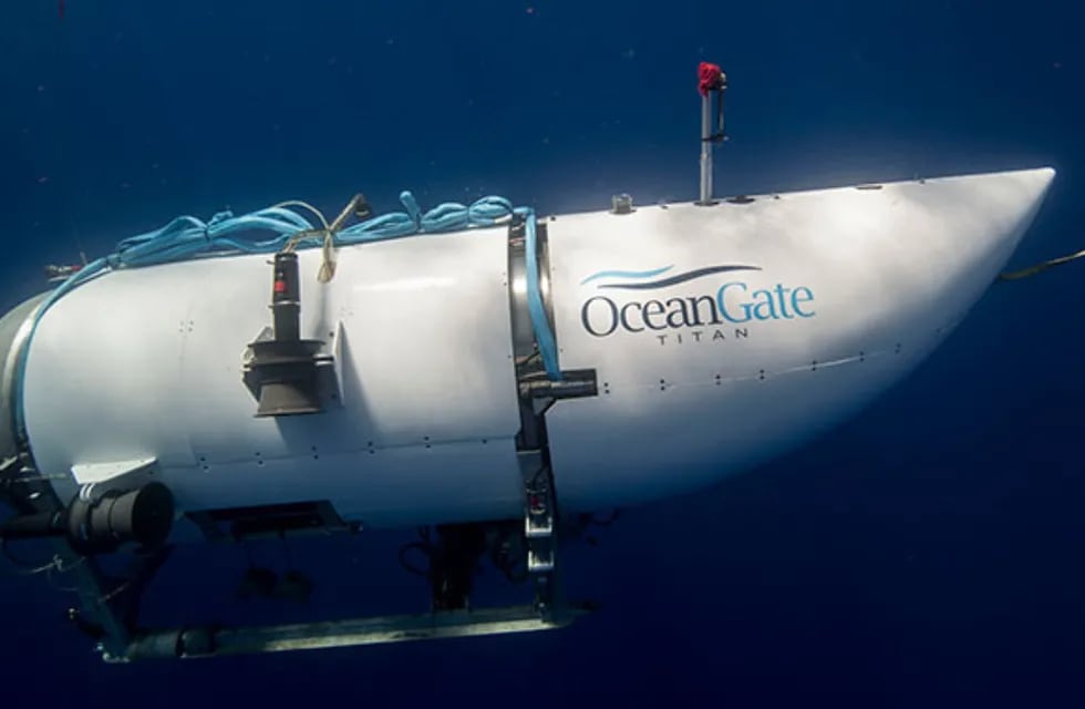 El submarino que implosionó en una expedición al Titanic. Foto: Oceangate.com