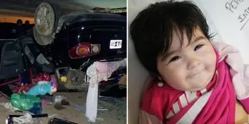 Milagro: una beba salió despedida del auto tras un brutal accidente y la hallaron sonriendo