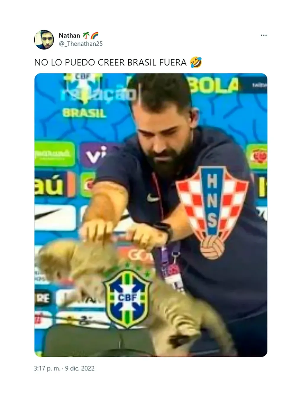 Los mejores memes de la inesperada eliminación de Brasil del Mundial Qatar 2022.