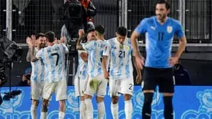 Argentina Uruguay festejo