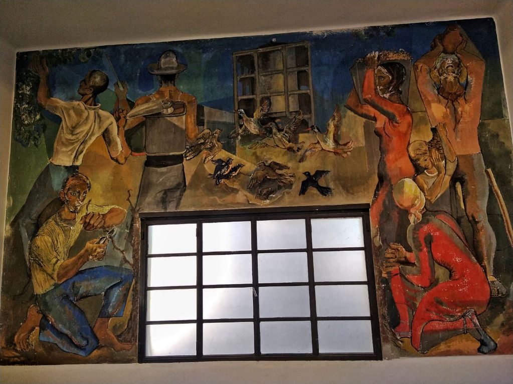 Bodega Faraón mural Carlos Alonso