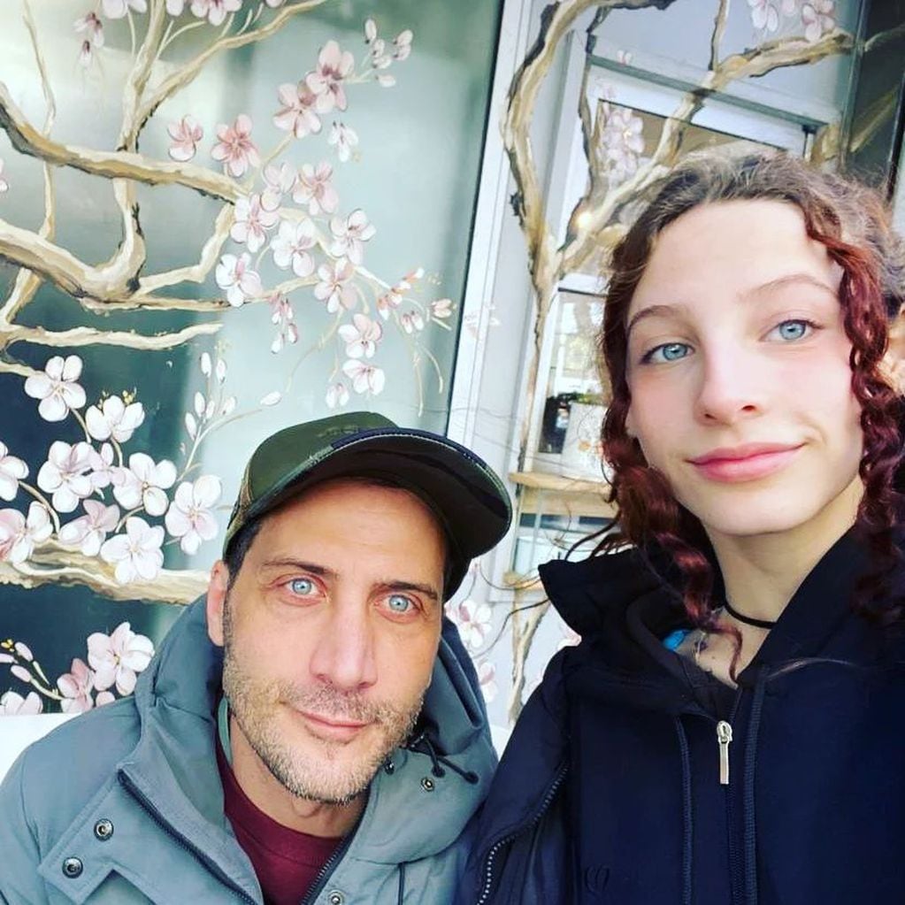 Amelia, la hija de Luciano Cáceres y Gloria Carrá. Captura de Instagram.